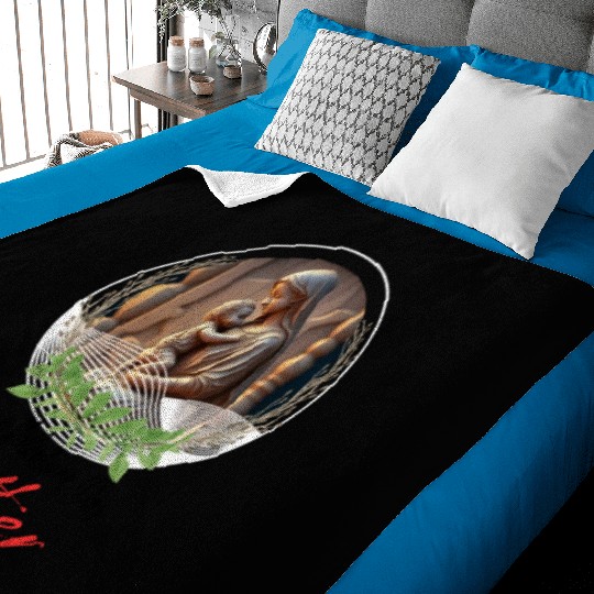 VALENTINE'S DAY #3 / I LOVE YOU MOM Baby Blankets
