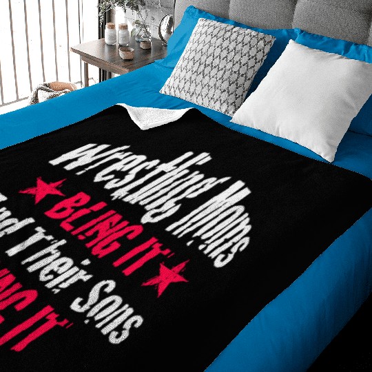 Blink it Wrestling Mom Passion Is Gift Baby Blankets