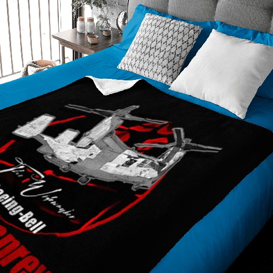 V22 Osprey Us Air Force Hybrid Aircraft Baby Blankets