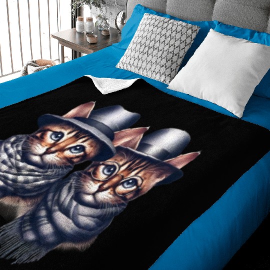 Bengal Kittens Cute Kitty Baby Blankets