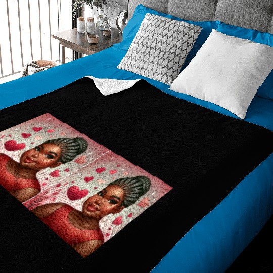 Cupid's Choice: Melanin Magic Baby Blankets