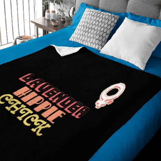 Aromatherapy Lavender Hippie Chick Baby Blankets