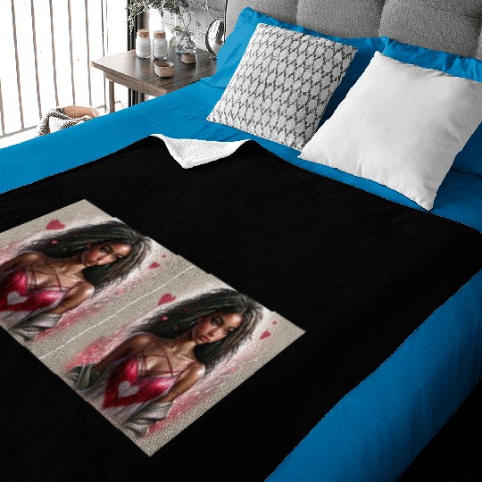 Cupid's Choice: Melanin Magic Baby Blankets