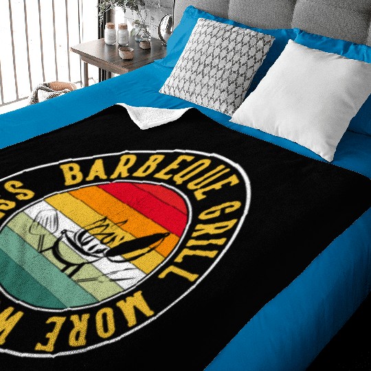 Grillin Business Teacher - BBQ Barbeque Baby Blankets