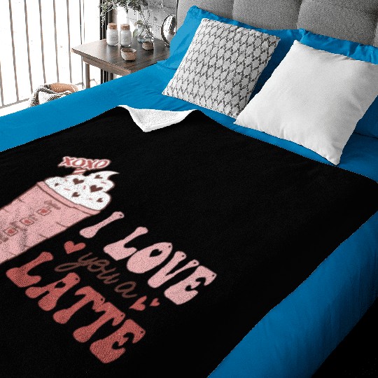 I Love You A Latte Baby Blankets