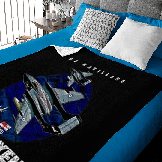 de Havilland Sea Vixen Royal Navy Fighter Aircraft Baby Blankets