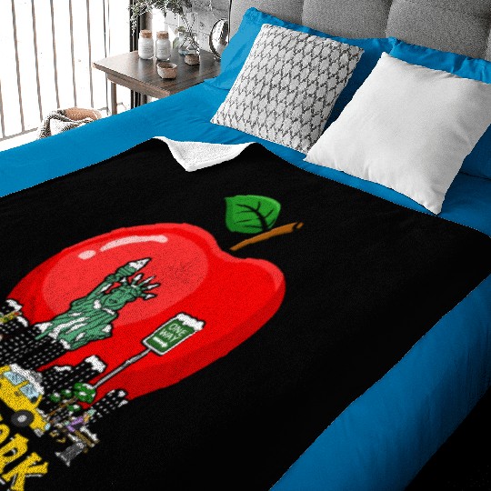 Big Apple Landmark 4th of July Tourist Traveler Baby Blankets