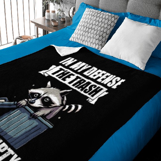 Funny Raccoons Trash Panda Racoon Lovers Baby Blankets