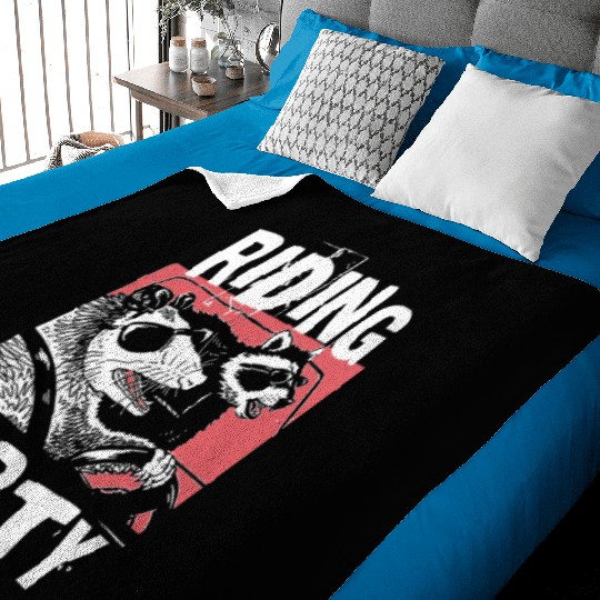Funny Raccoons Trash Panda Racoon Lovers Baby Blankets