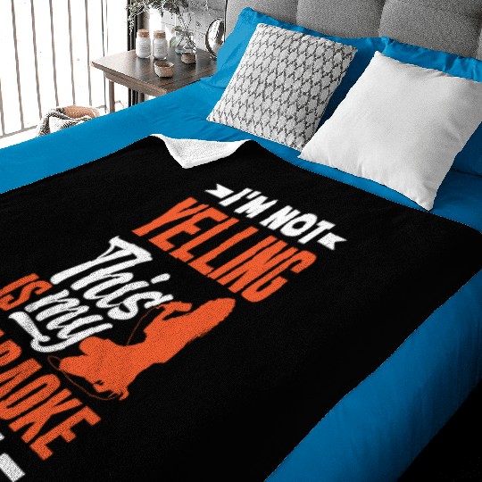 Funny Karaoke Singer Singing Musician Karaoke Gift Baby Blankets