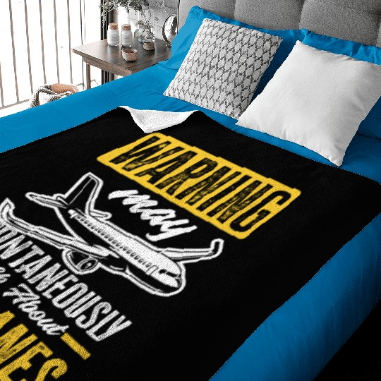 Pilots Airplane Lovers Baby Blankets