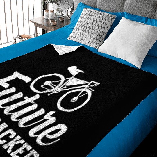 Bikepacking Toddler Newborn Bikepacker Future Bike Baby Blankets