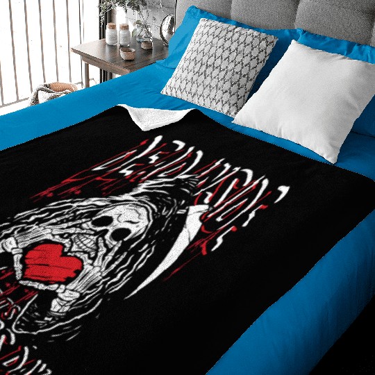 Dead inside but it's valentines day | love feast Baby Blankets