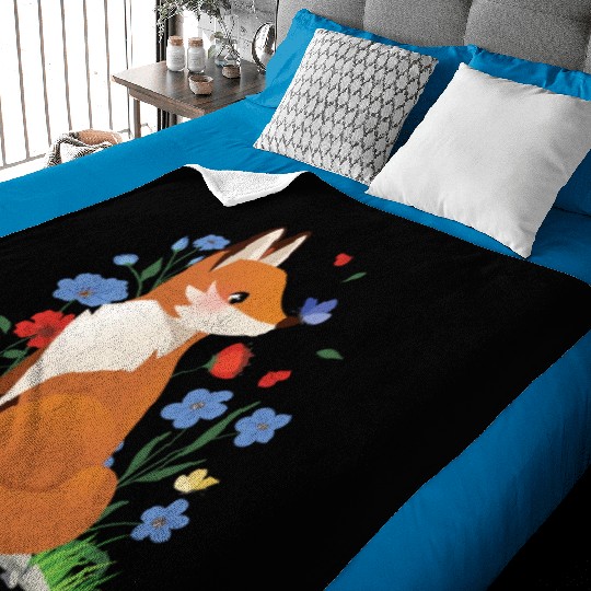 Fox Cottagecore Naturecore Children Baby Blankets