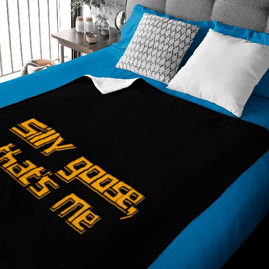 Silly Goose That's Me Funny Whimsical Design Baby Blankets