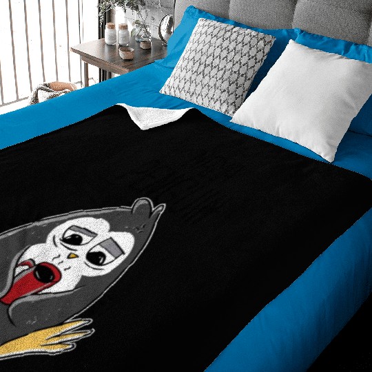 Penguin Mama Flightless Bird Lover Mother's Day Mo Baby Blankets