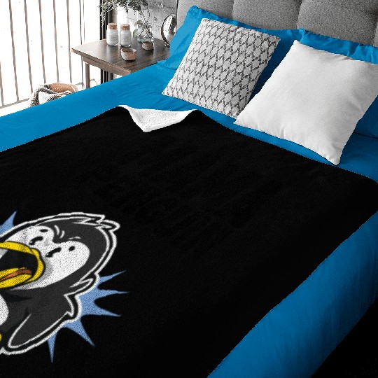 Penguin Mama Flightless Bird Lover Mother's Day Mo Baby Blankets