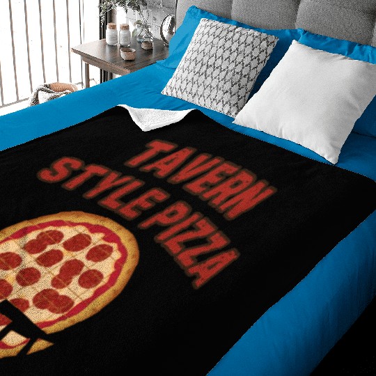 Chicago Tavern Style Pizza Baby Blankets Design