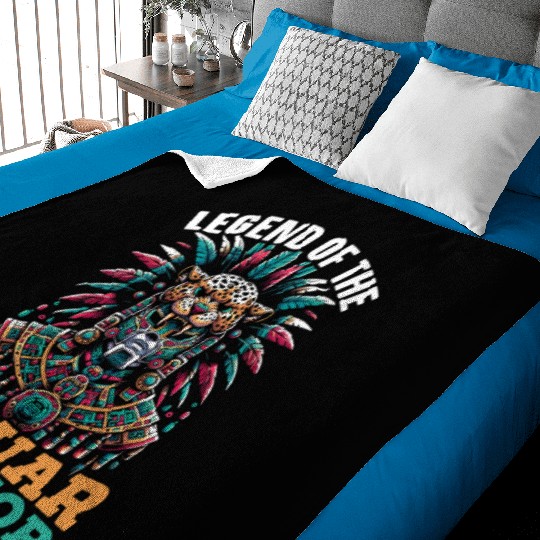 Aztec Jaguar Warrior Aztec Culture Indigenous Baby Blankets