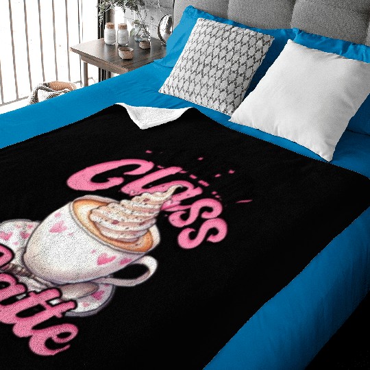 I Love My Class A Latte Coffee Teacher - Education Baby Blankets