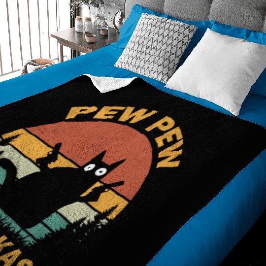 Funny | Hilarious Gift Idea | Pew Pew Madafakas Baby Blankets