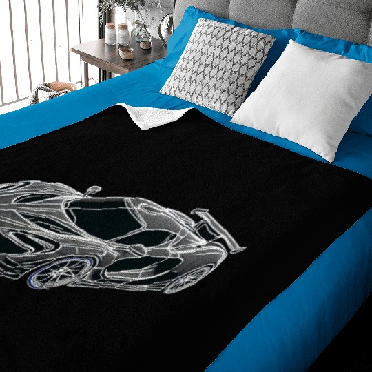 My Car, I Love My Car, Gift fot Him, BlackCar Baby Blankets