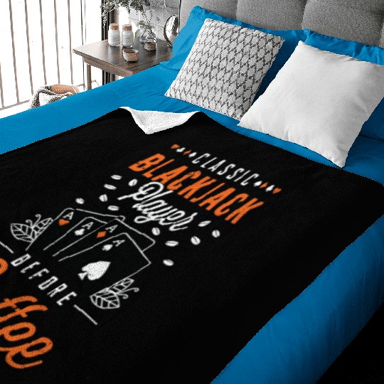 Classic Blackjack Player Before Card Game Coffee Baby Blankets