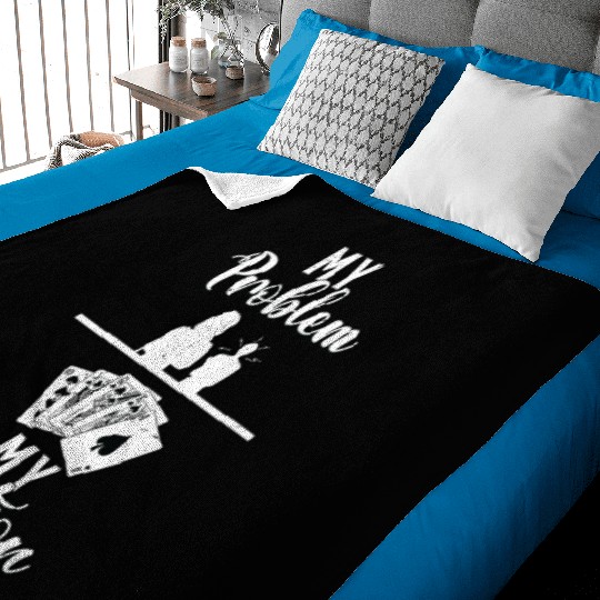 Classic Blackjack My Problem My Pictogram Mom Dad Baby Blankets