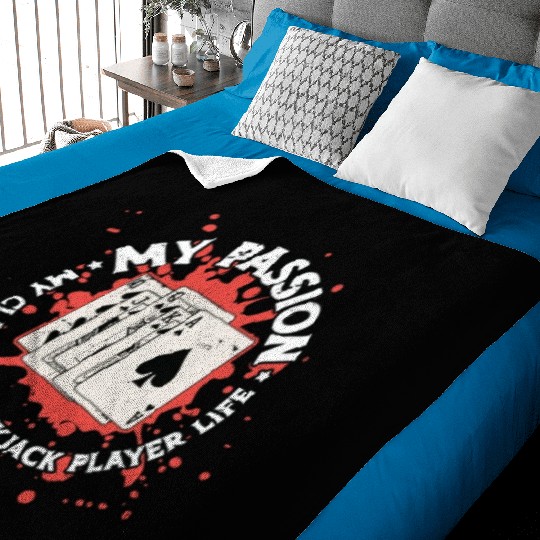 Classic Blackjack My Passion My Classic Card Game Baby Blankets
