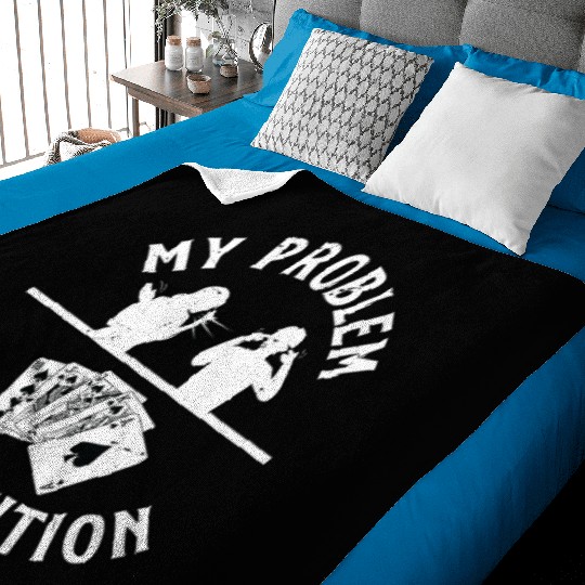 Classic Blackjack My Problem My Pictogram Dad Mom Baby Blankets