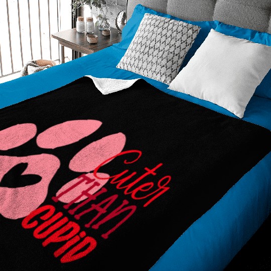 Cuter than cupid Baby Blankets