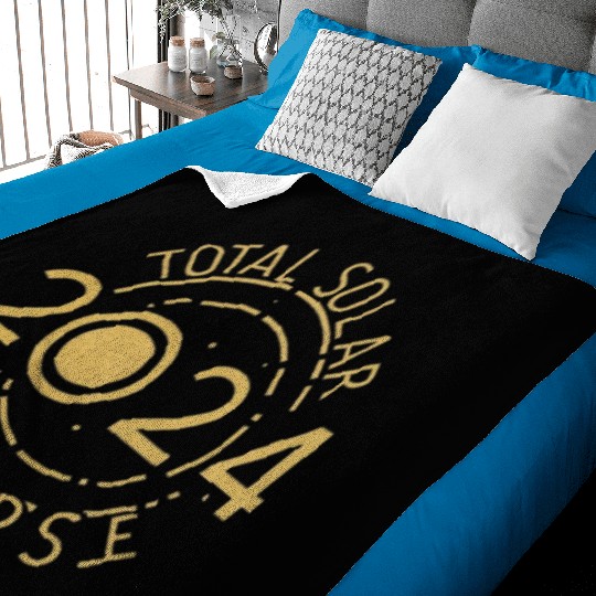 total solar eclipse 2024 Baby Blankets