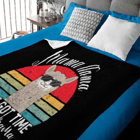 I Like Llamas and Maybe 3 People Funny Llama Lover Baby Blankets