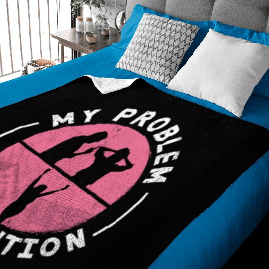 Cribbage Player My Problem My Pictogram Mom Dad Baby Blankets