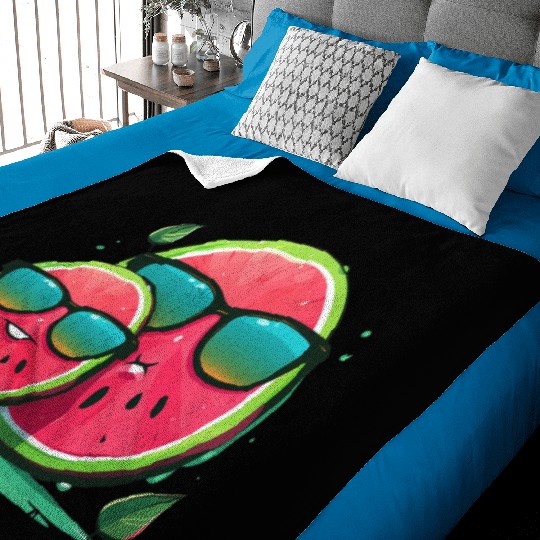 Dad watermelon Baby Blankets