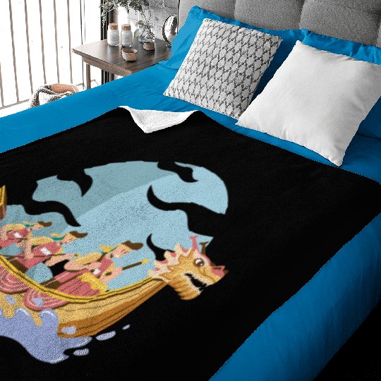 Chinese Dragon Boat Dragon Boat Racer Gift Baby Blankets