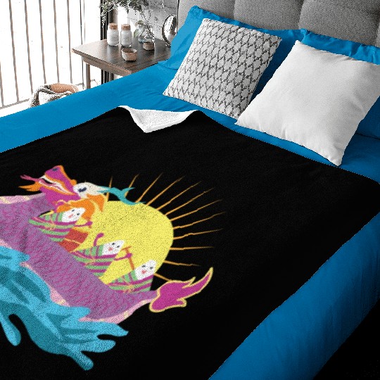 Chinese Dragon Boat Chinese Gift Baby Blankets