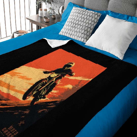 Sunset Motocross - Race Day Baby Blankets