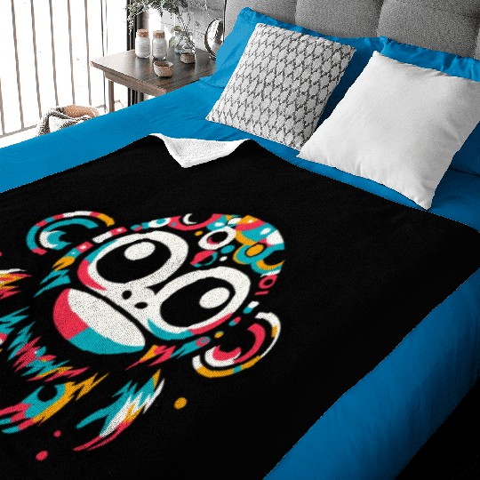 Chromatic Chimp: A Spectrum of Wonder Baby Blankets