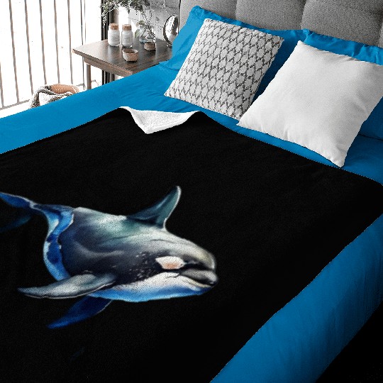 killer whale Baby Blankets