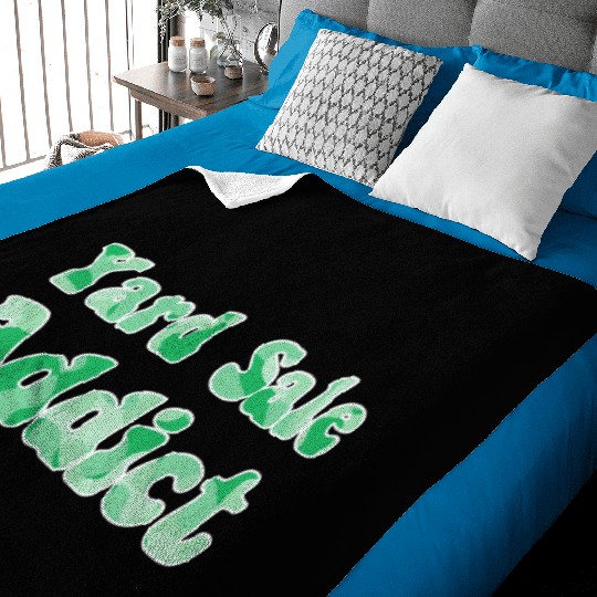 Yard Sale Addict green camo Baby Blankets