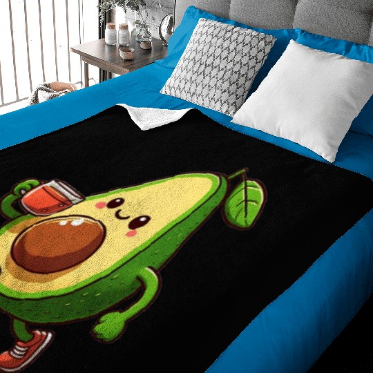 Tea Time Avocado Baby Blankets