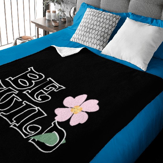 BE WILD flower Baby Blankets