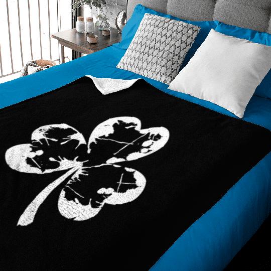 Irish shamrock - Saint Patricks Day Baby Blankets