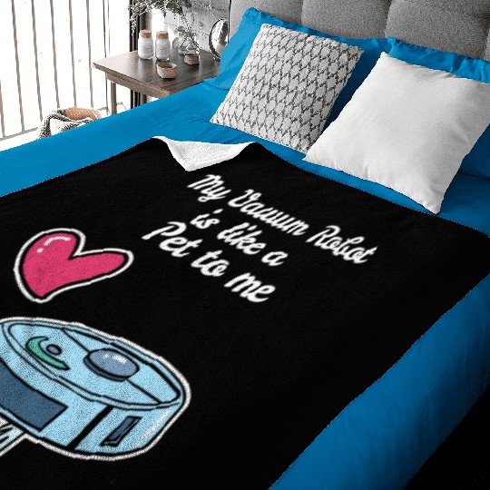 Like A Pet Robot Vacuum Cleaner Baby Blankets