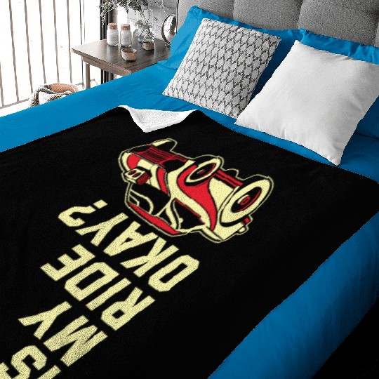 Funny Drag Racing Race Car Driver Baby Blankets