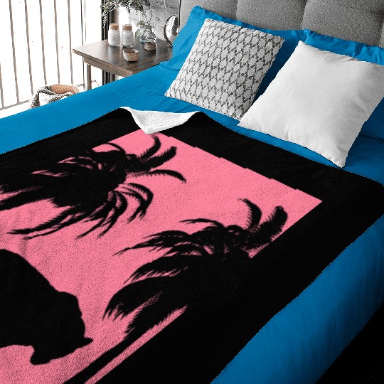 pink jungle Baby Blankets