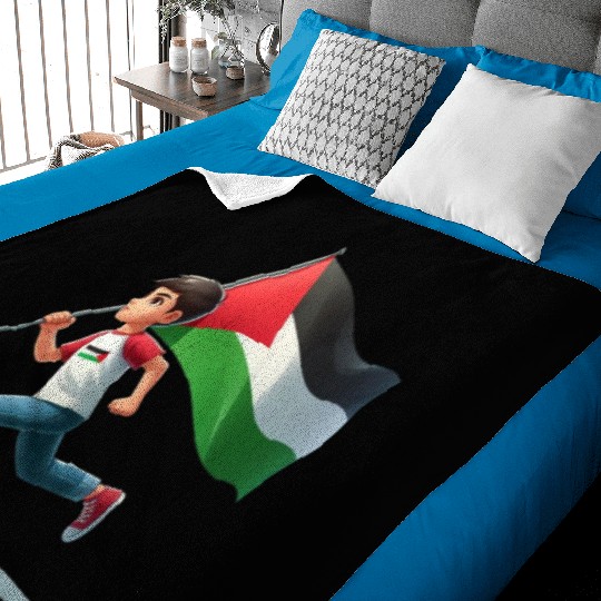 Free Palestine Baby Blankets