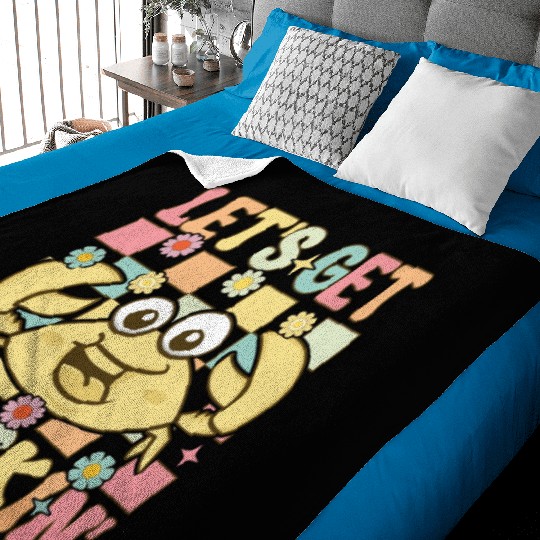 Groovy Crab Lover Seafood Lover Baby Blankets