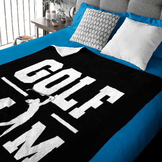 Golf Mom Professional Golfer Baby Blankets